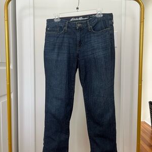 Eddie Bauer Women's Dark Blue Straight Leg Jeans